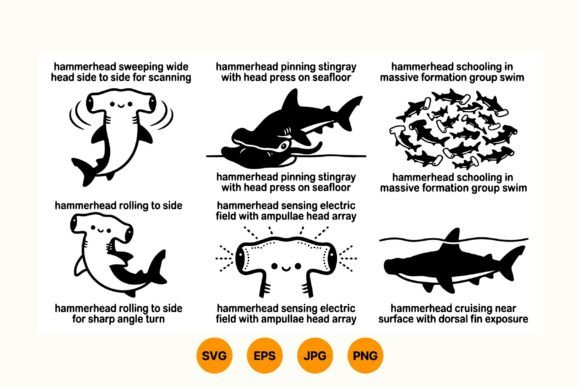 Cute Hammerhead Shark Clipart Review
