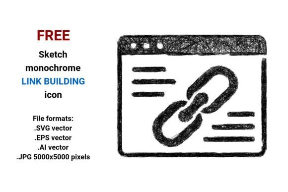 Free Link Building Icon for Graphics and Branding
