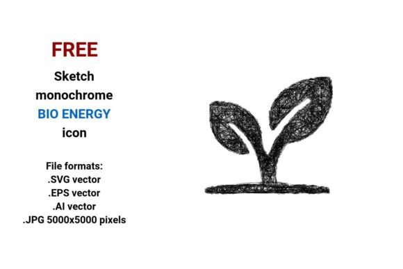 FREE Sketch Bio Energy Icon for Local Business Graphics
