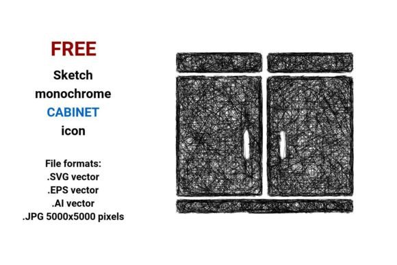 FREE Sketch Cabinet Icon for Local Business Graphics