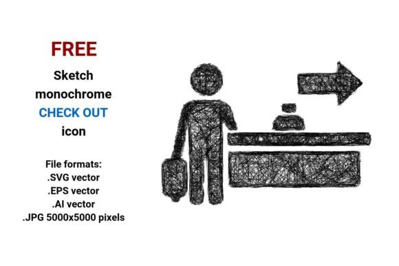 FREE Sketch Check Out Icon for Graphics and Freebies