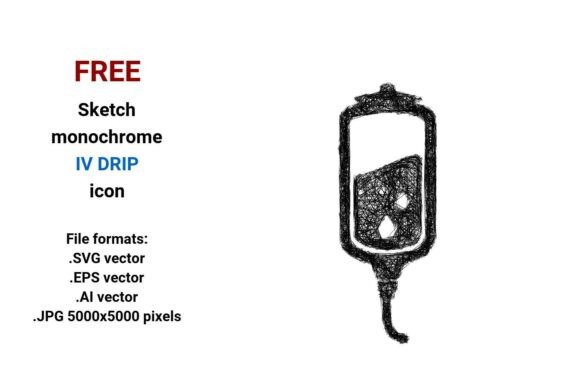 FREE Sketch Iv Drip Icon for Graphics and Freebies