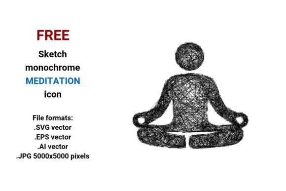 FREE Sketch Meditation Icon Review for Embroidery