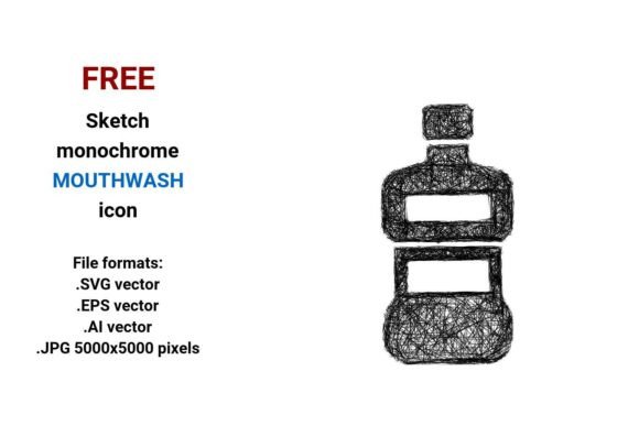 FREE Sketch Mouthwash Icon for Handmade Creations