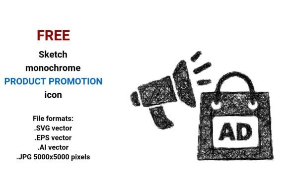 FREE Sketch Product Promotion Icon - Graphics Freebie for Designers