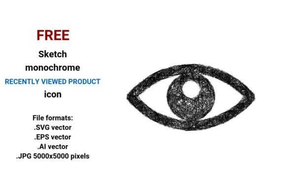 FREE Sketch Recently Viewed Product Icon - Graphics Freebie for Crafters