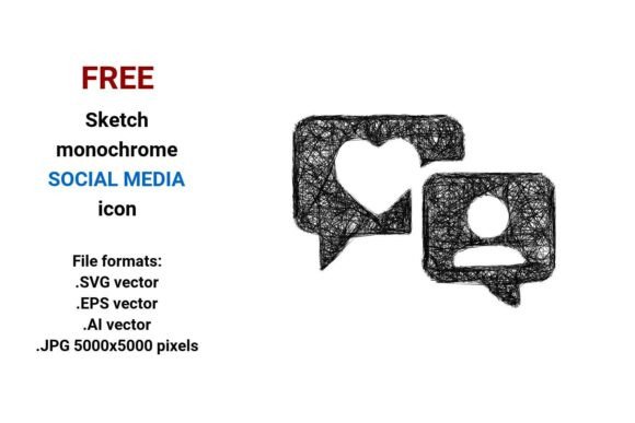 FREE Sketch Social Media Icon Review for Embroidery Projects