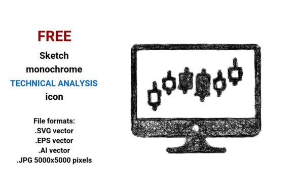 FREE Sketch Technical Analysis Icon for Crafting and Graphics