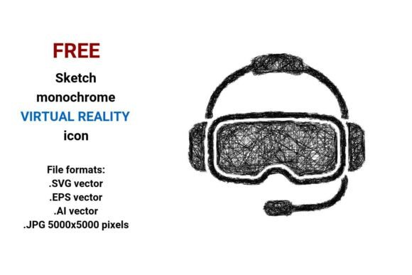 FREE Sketch Virtual Reality Icon Review for Embroidery