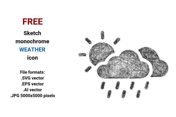 FREE Sketch Weather Icon Review for Embroidery Projects