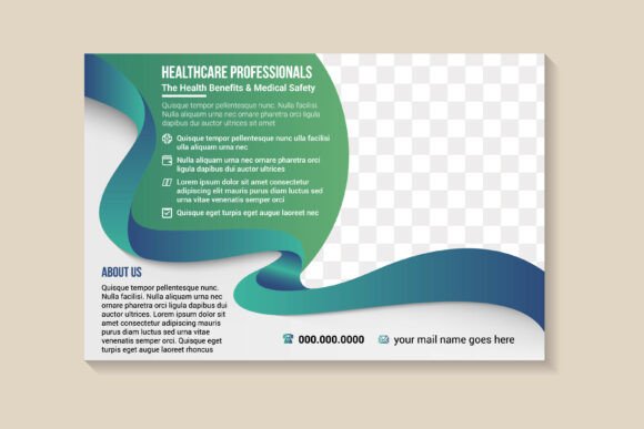 Healthcare Professional Horizontal Flyer - Graphics for Print Templates