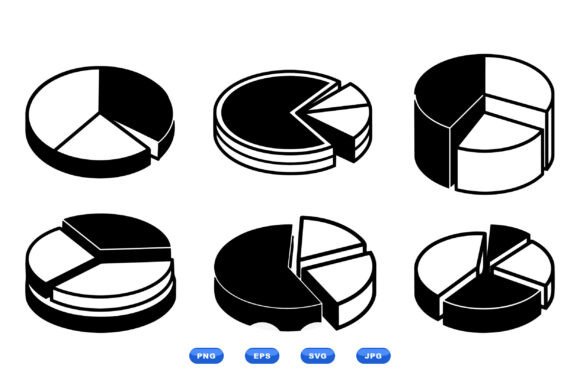 Pie Chart Icon Clipart SVG for Graphics and Crafts