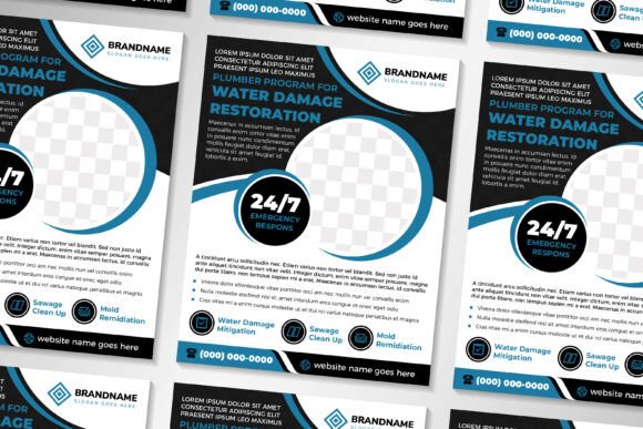 Plumber Program Vertical Flyer for Print Templates and Graphics