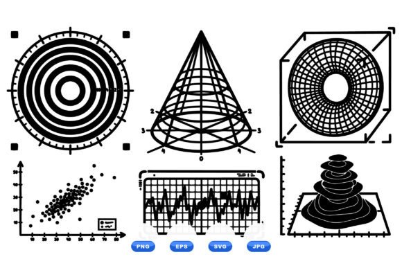Scientific Graph Clipart Collection for Crafts and Graphics
